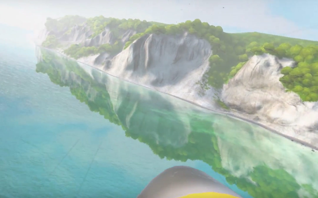 Møns Klins as a Peregrine Falcon in VR I Geocenter Møns Klint