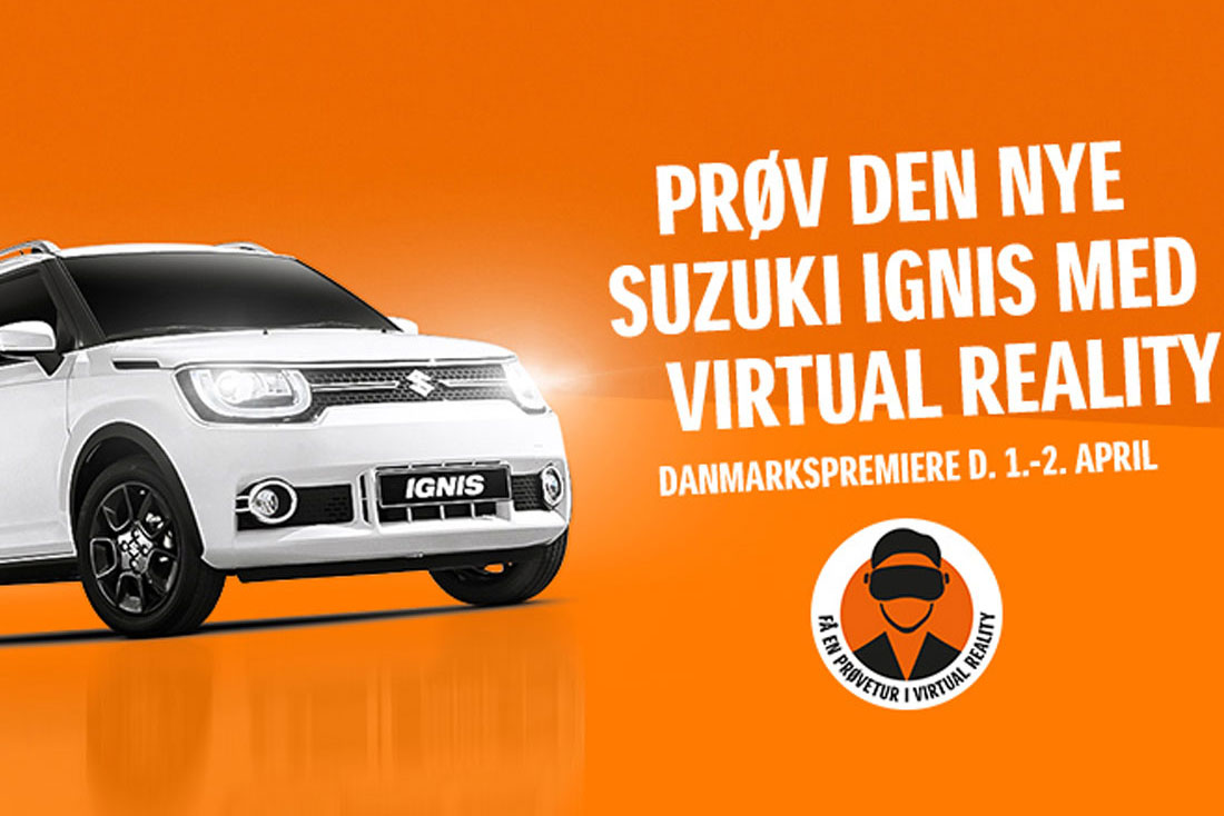 VR køretur med Pro-stuntfører I Suzuki