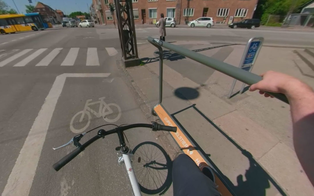 VR bike ride through supercykelstierne