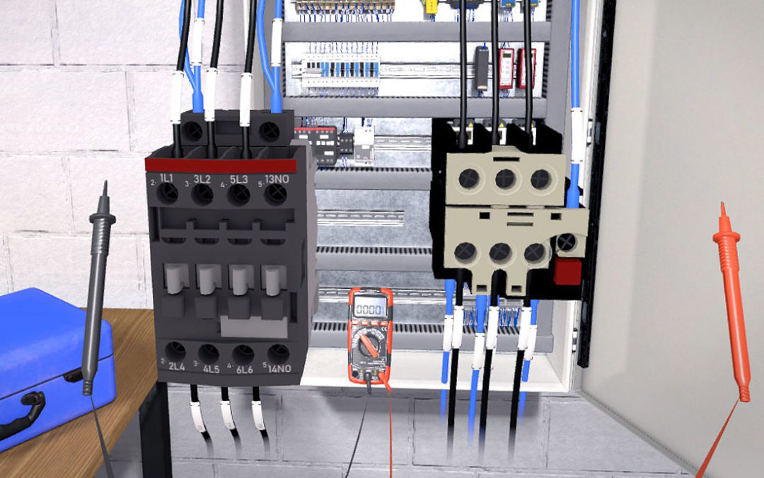 VR training simulation for electrical safety