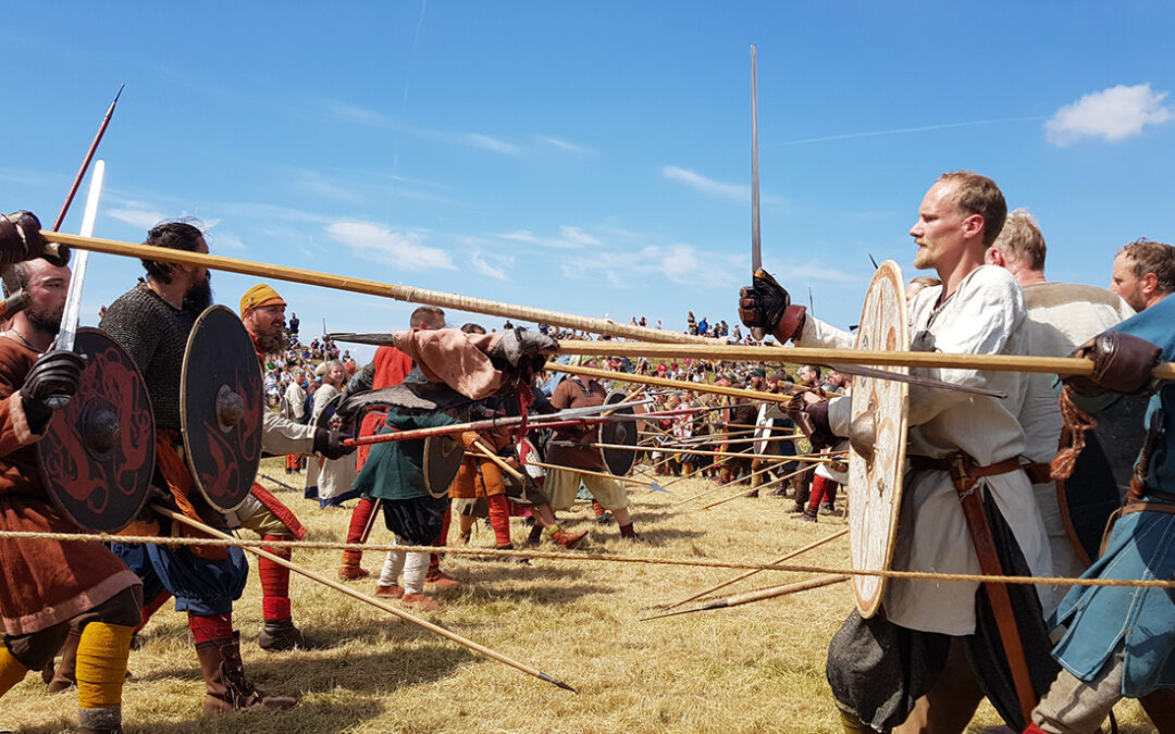 Viking battle in VR I Vikingeborgen Trelleborg