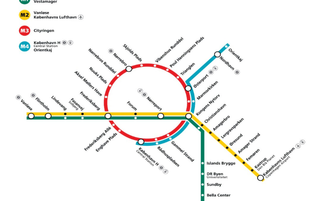 AR visualization of Copenhagens Metro map I Metro