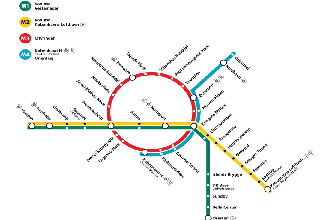 AR visualization of Copenhagens Metro map I Metro