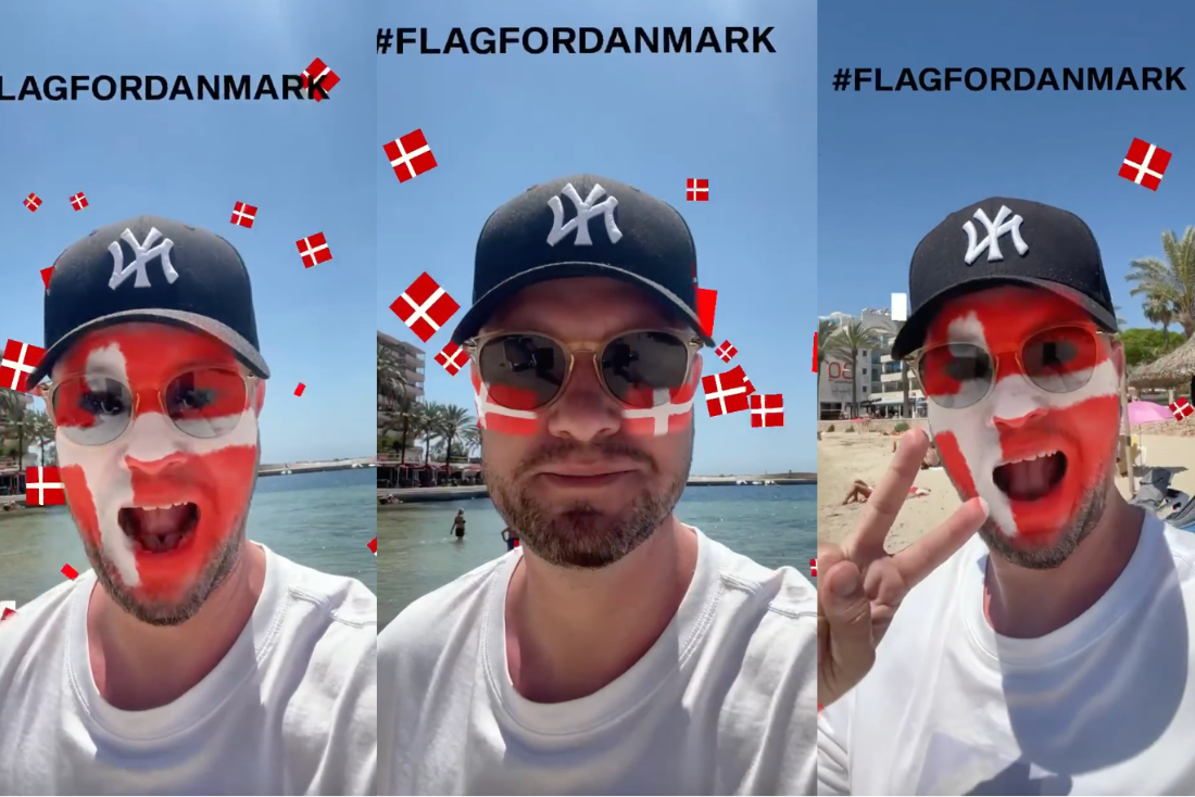 Celebrate Denmarks national football team at EM I BT