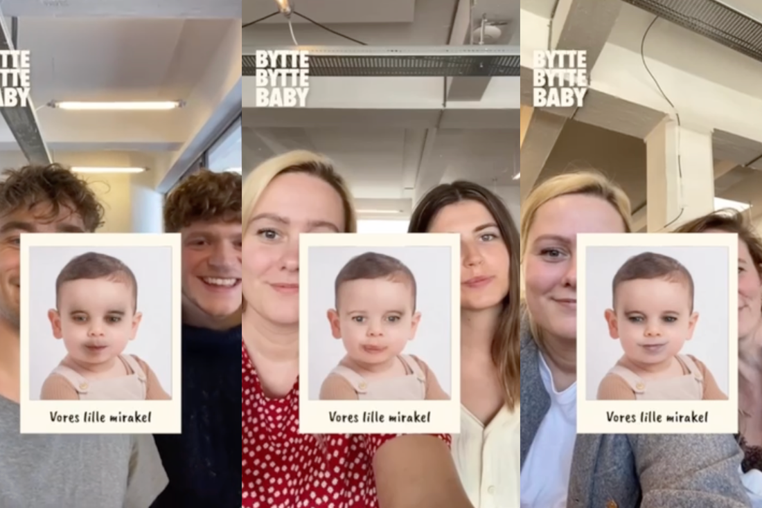 Face-Merge AR for promoting ‘Bytte Bytte Baby’