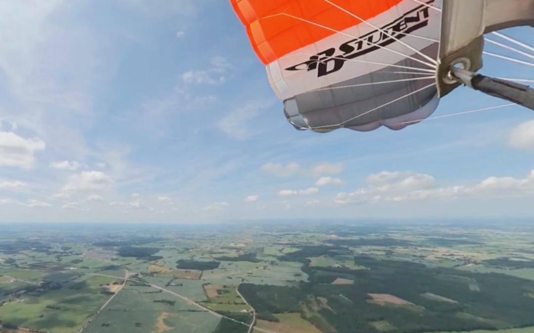 VR parachute simulation I Dansk Faldskærms Union