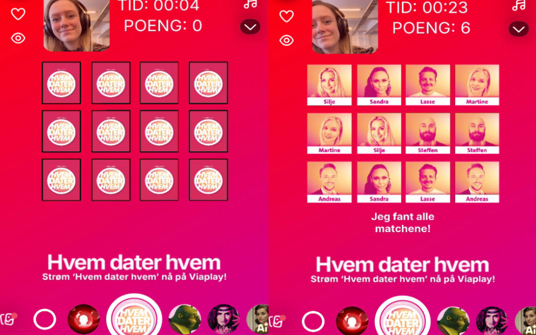 Promotion of ‘Who is dating who?’ in Snapchat I Viaplay